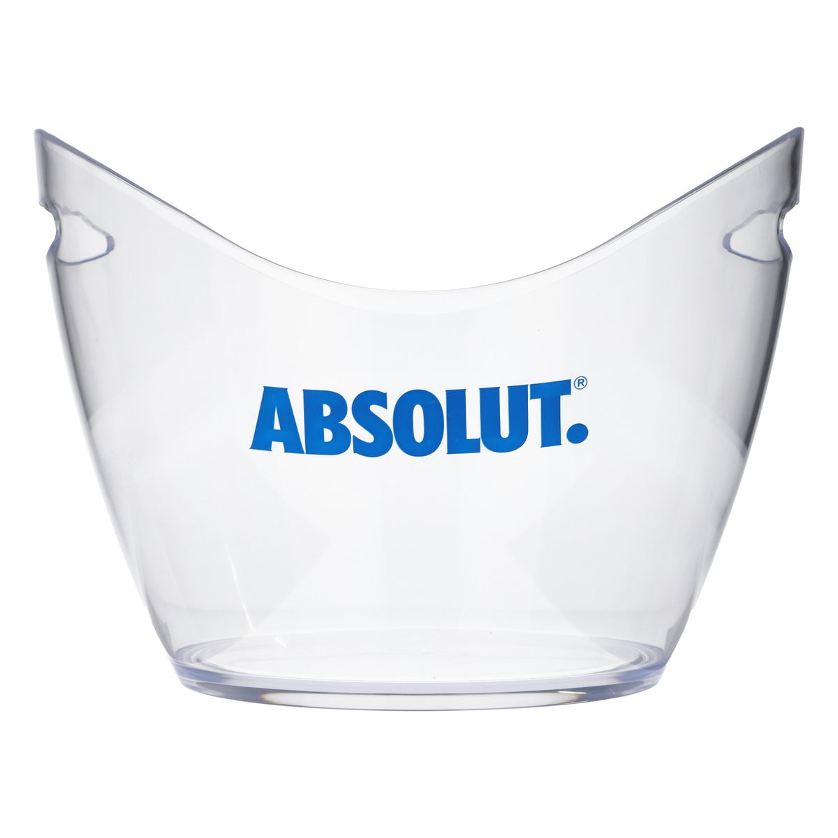 Absolut Vodka Cooler Bottle Cooler Ice Box Transparent Blue Lettering