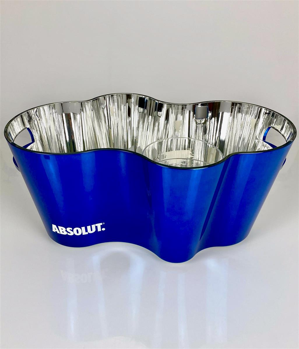 Absolut Vodka LED rechargeable bottle cooler Wavy New Wave ice box XXL illuminated bar – View 2