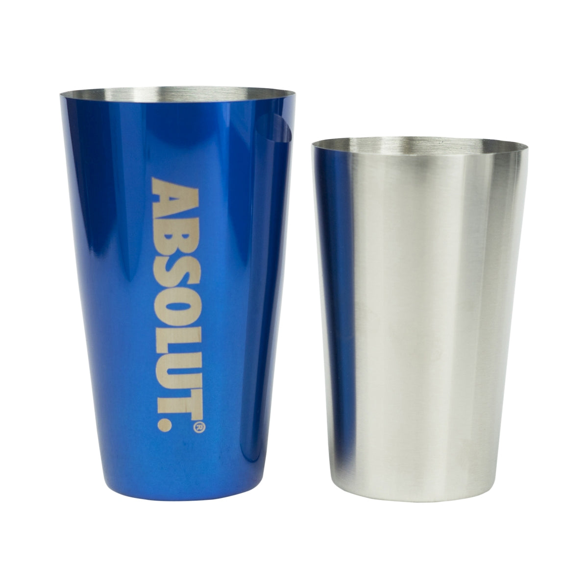 Absolut Vodka Shaker Boston Tin Cocktail Blue Long Drink Mixer Bartender Bar