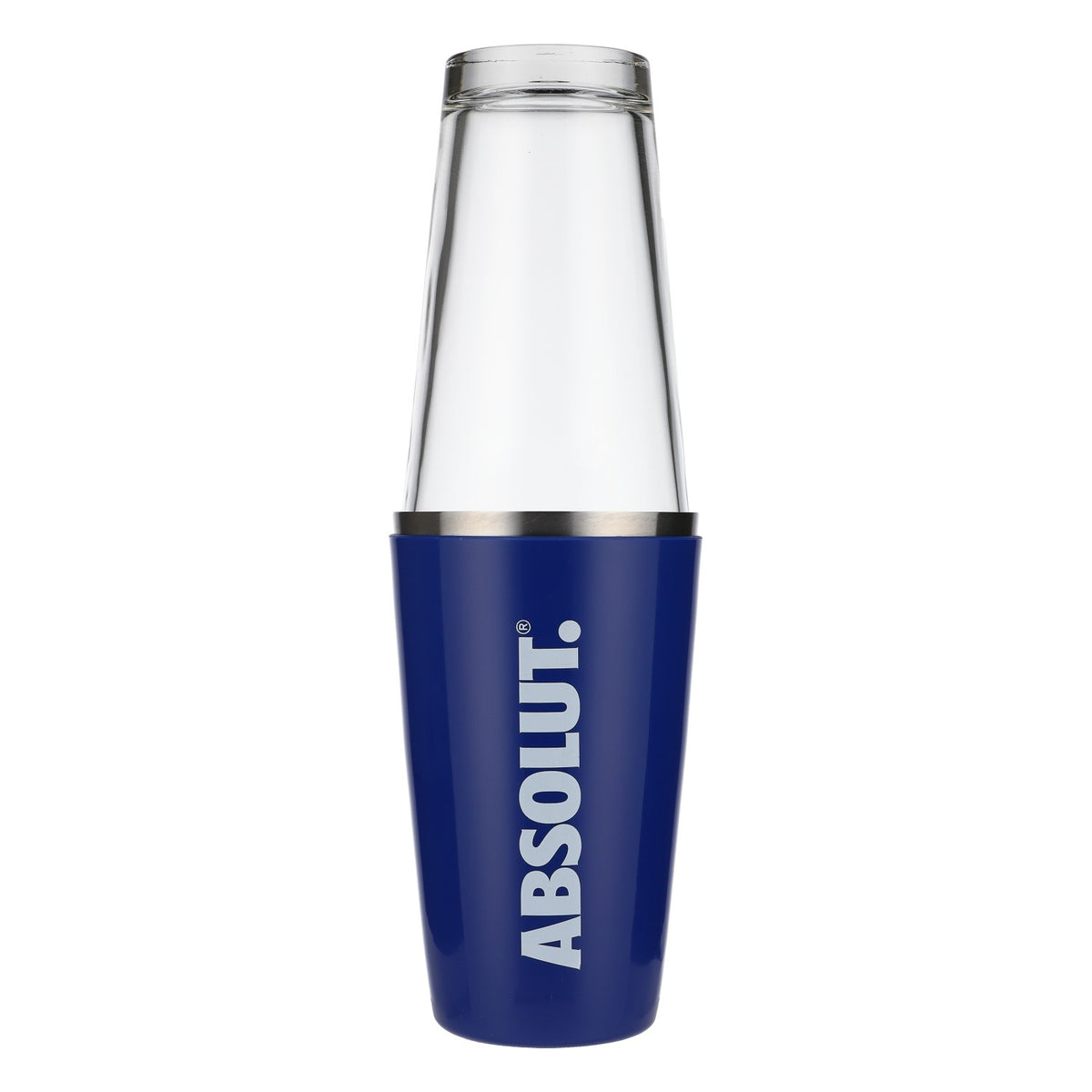 Absolut Vodka Shaker Stainless Steel Boston Shaker Stainless Steel Bar Accessories Blue 2-piece