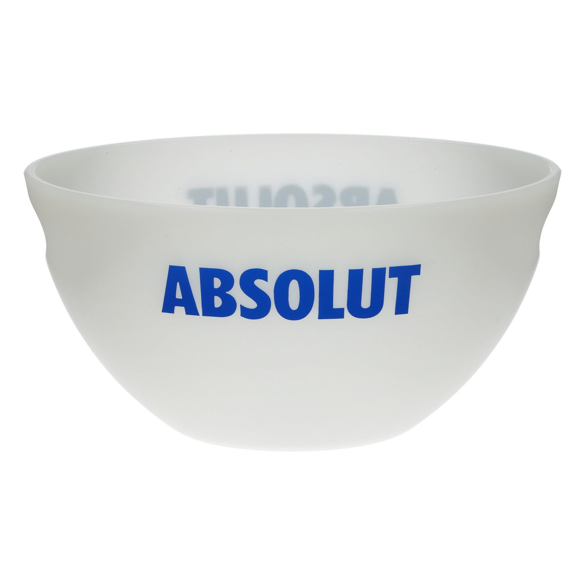 Absolut Vodka XXL Ice Bucket Bottle Cooler, White with Blue Embossed Logo, Bar