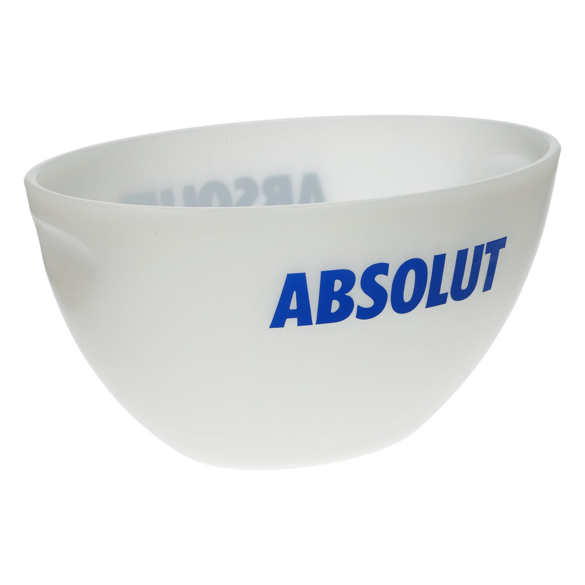 Absolut Vodka XXL Ice Bucket Bottle Cooler, White with Blue Embossed Logo, Bar – View 2