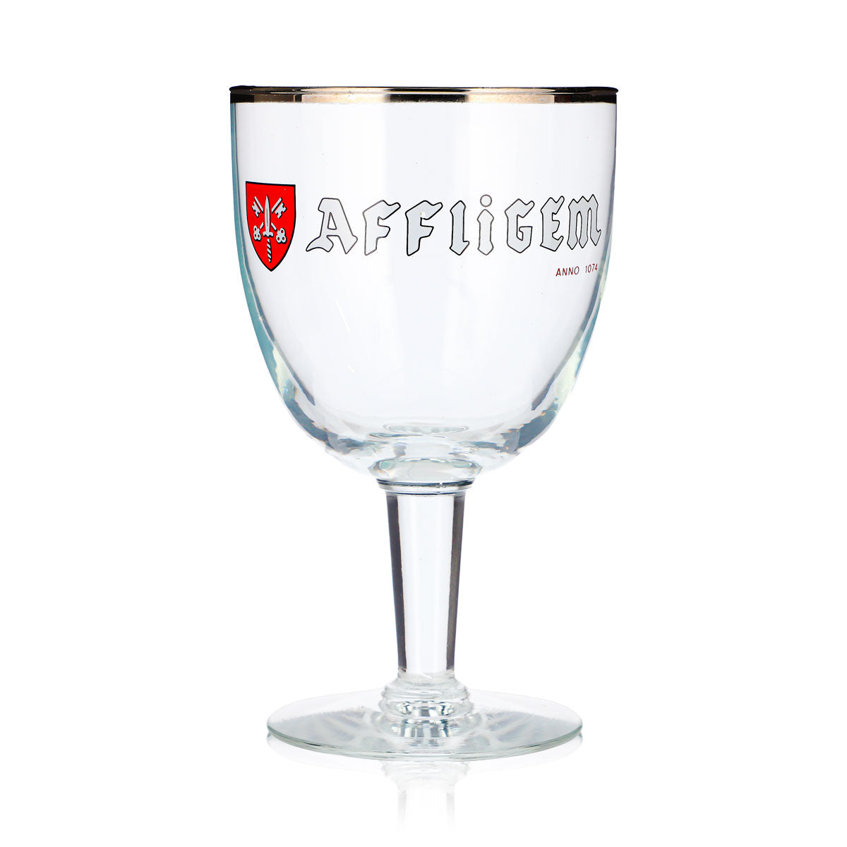 Affligem Beer Glass, 0.49 L, Goblet, Platinum Rim – View 2