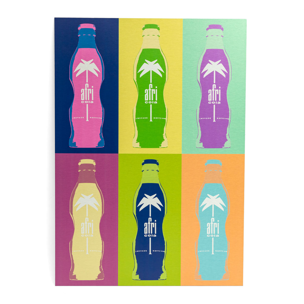 Afri Cola Soft Drink Tin Sign Wall Decoration 60x42 cm Colorful Bottles