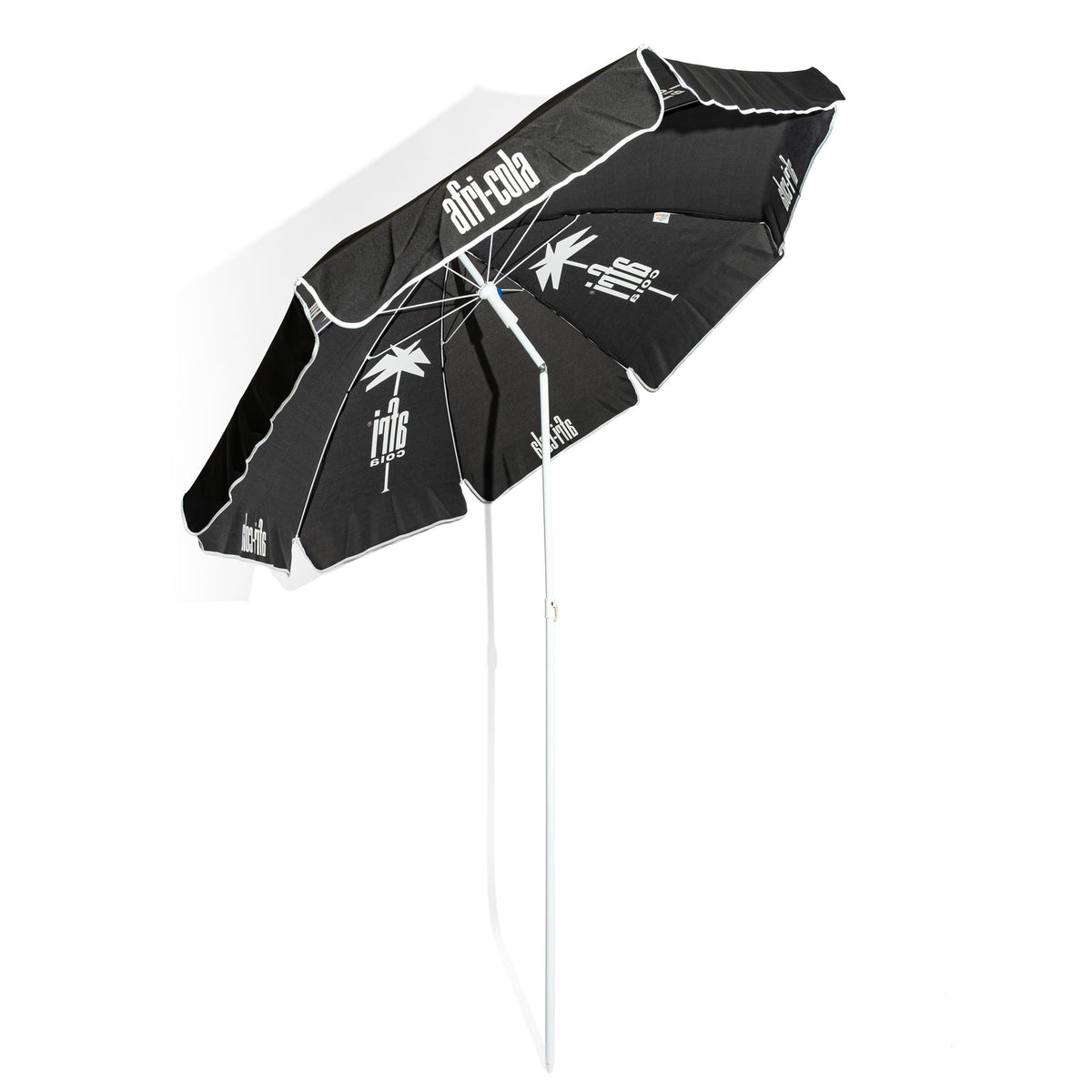 Afri Cola Soft Drink Parasol Sun Protection White Logo – View 3
