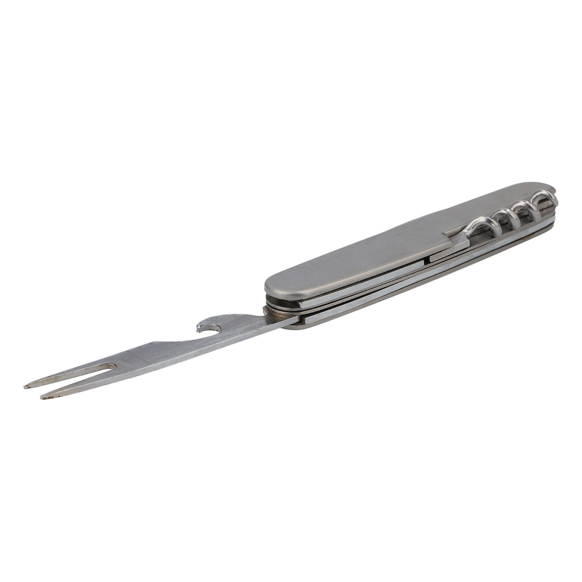 Ahornberger Beer Pocket Knife with Fork and Corkscrew—Stainless Steel Outdoor Knife – View 3