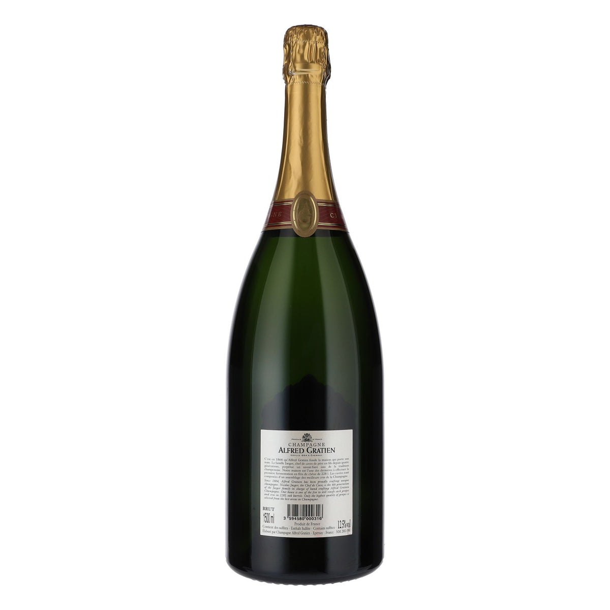 Alfred Gratien EMPTY Champagne Show Bottle Decorative Bottle Show Bottle 1.5L – View 4