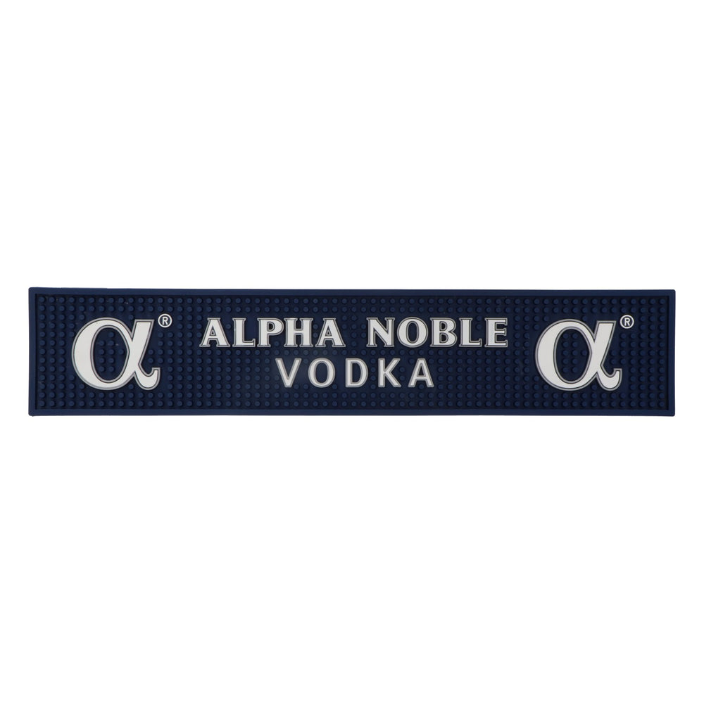 Alpha Noble Vodka Bar Mat Drip Mat Rubber Mat Bar Accessories Blue 50x10cm