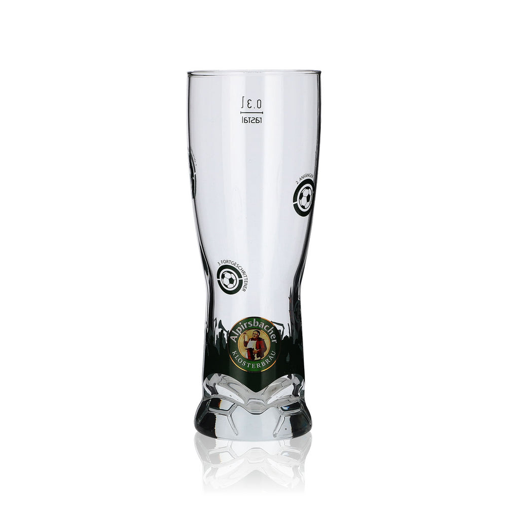 Alpirsbacher Beer Glass 0.3l Cup Soccer Special Edition Wheat Beer Glasses