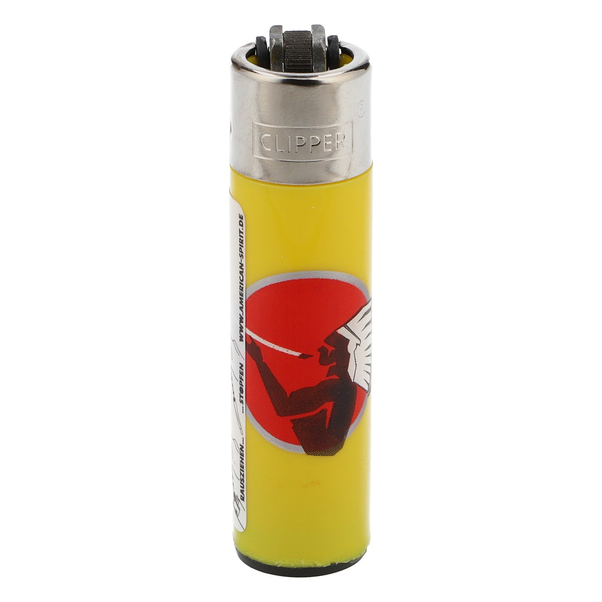 American Spirit Tobacco Lighter Classic Large Yellow Reusable Clipper – View 2