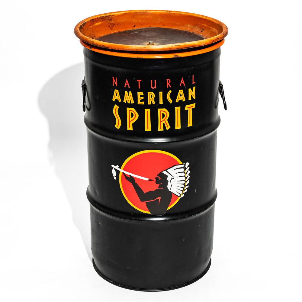 American Spirit Cigarettes Tin Bar Table Black 40x40x70 cm