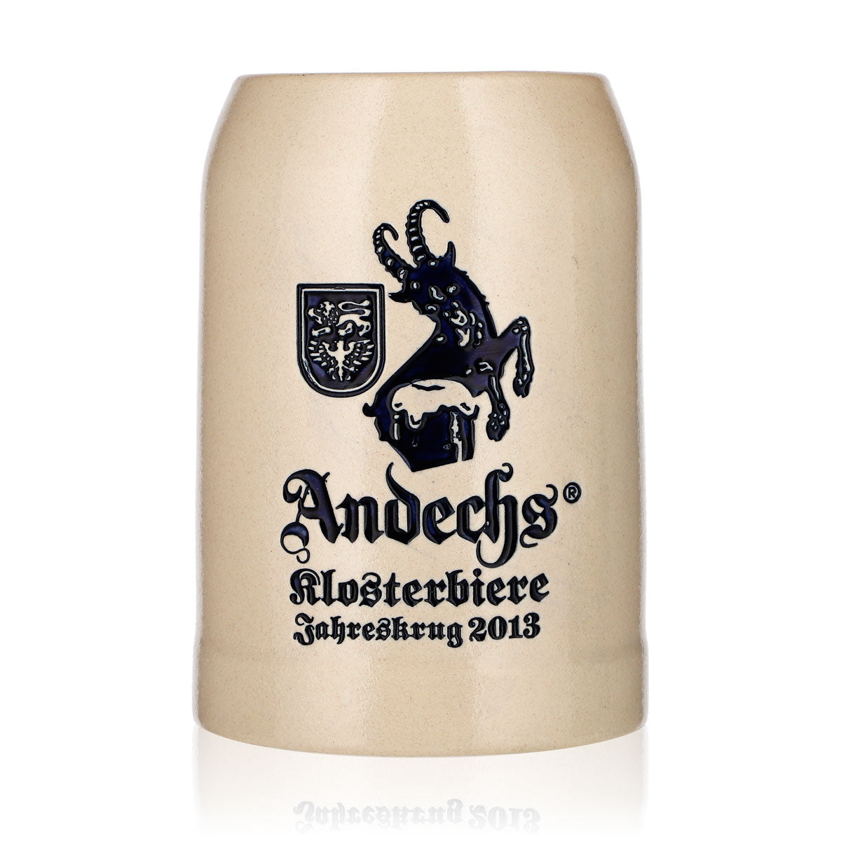 Andechs Beer Glass, 0.5 L Clay Mug, 2013 Annual Mug, Clay