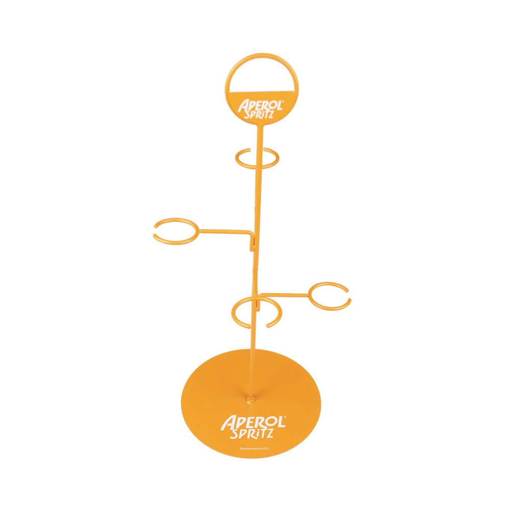 Aperol Spritz Glass Tree 4 Glasses Holder Display Decorative Gastro Advertising Merchandise