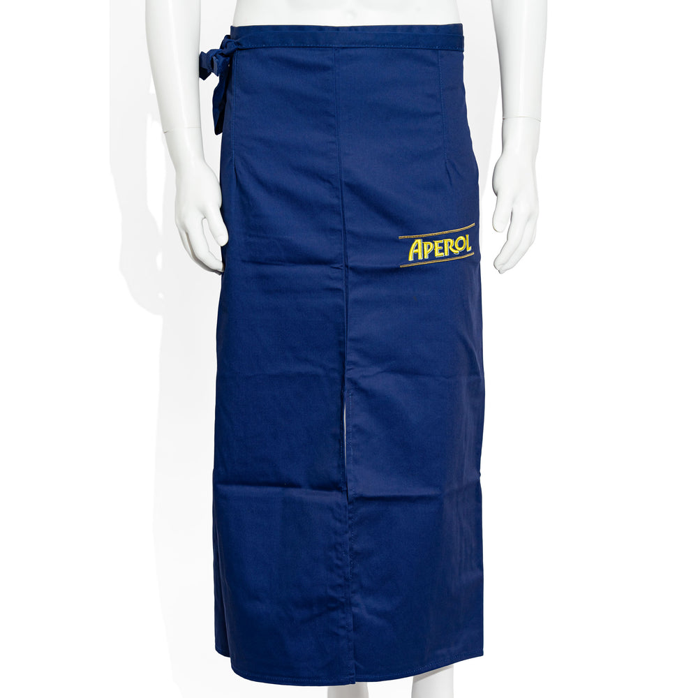 Aperol Spritz Liqueur Glass Waiter's Apron, Blue, Long, Blended Fabric Apron