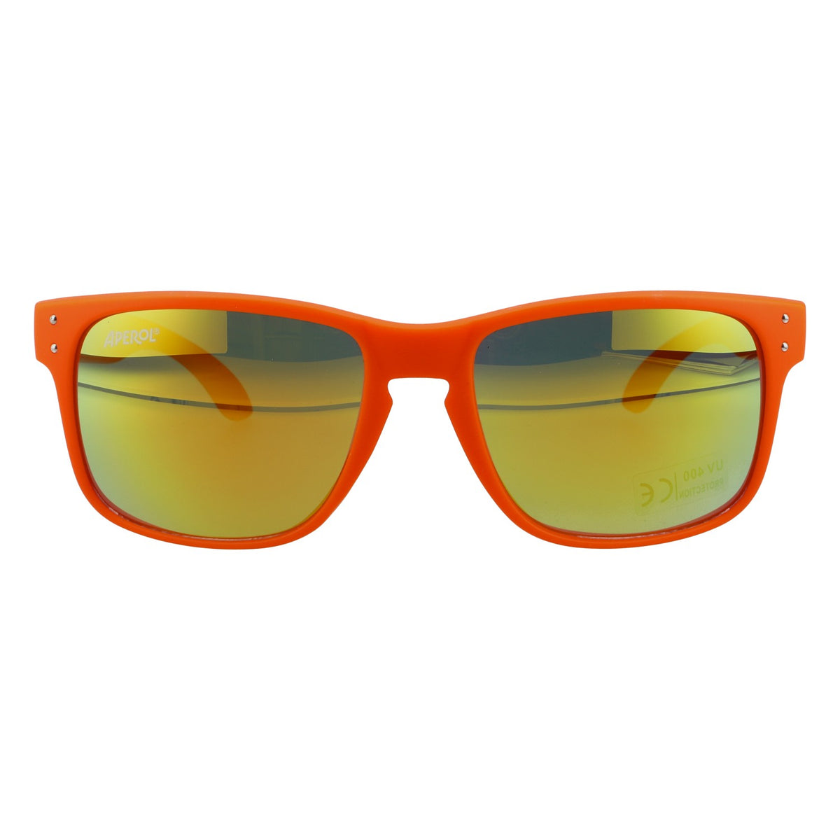 Aperol Spritz Liqueur Sunglasses UV 400 New Version 2025 Orange with White Logo – View 2