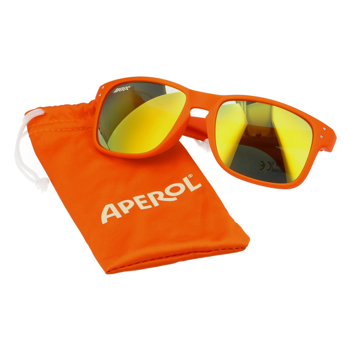 Aperol Spritz Liqueur Sunglasses UV 400 New Version 2025 Orange with White Logo – View 5
