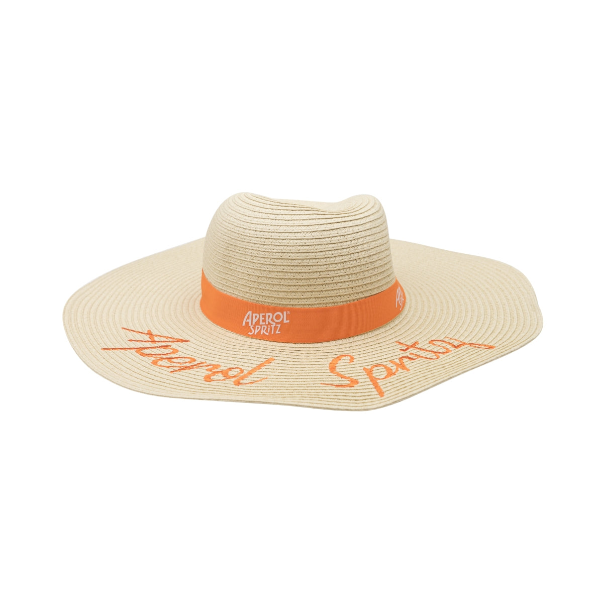 Aperol Spritz Straw Hat Embroidery Cap Summer Beach Bar Style Decoration