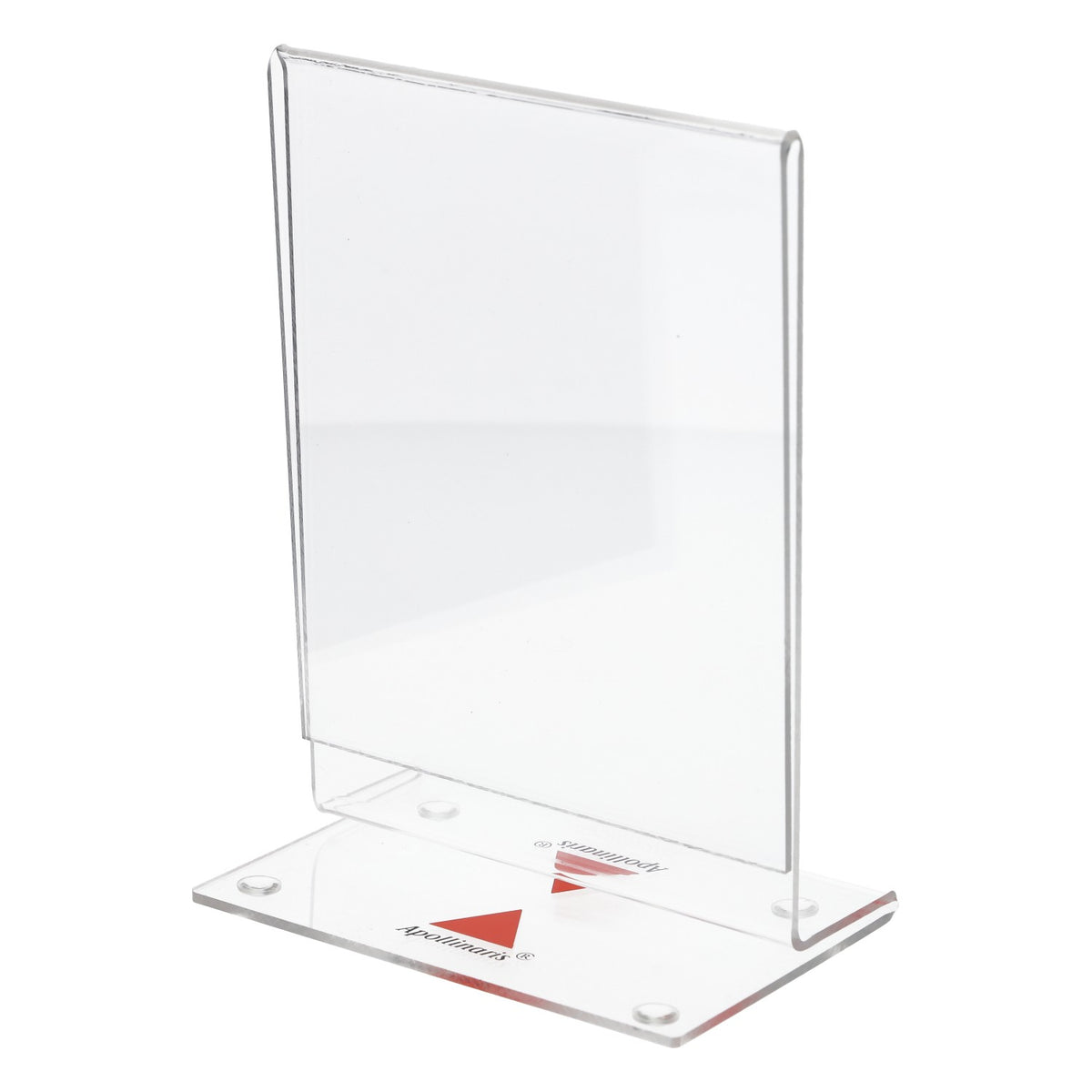 Apollinaris Water Acrylic Table Display Card Holder Transparent – View 3