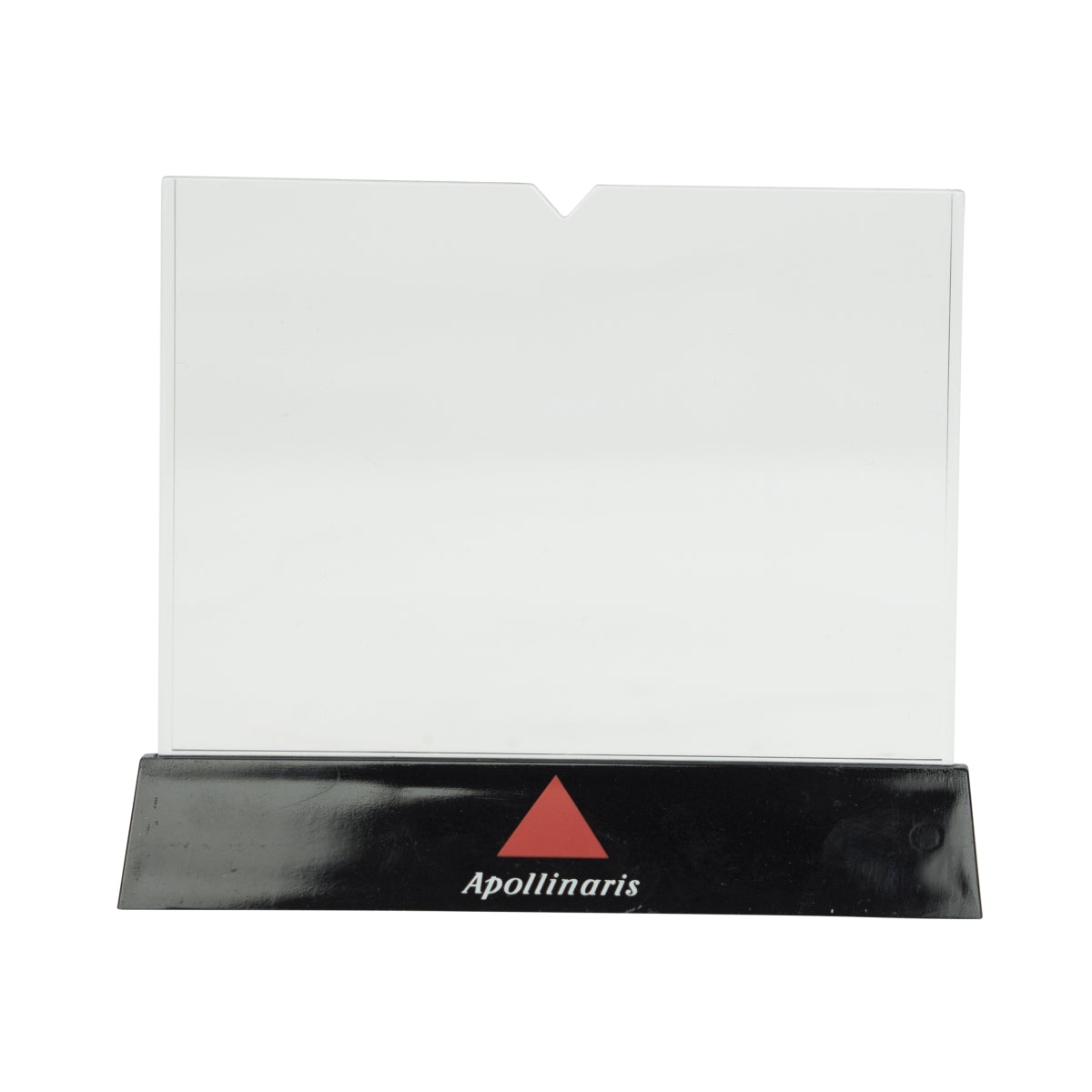 Apollinaris Water Display Card Holder Black Logo Table Display Menu – View 2