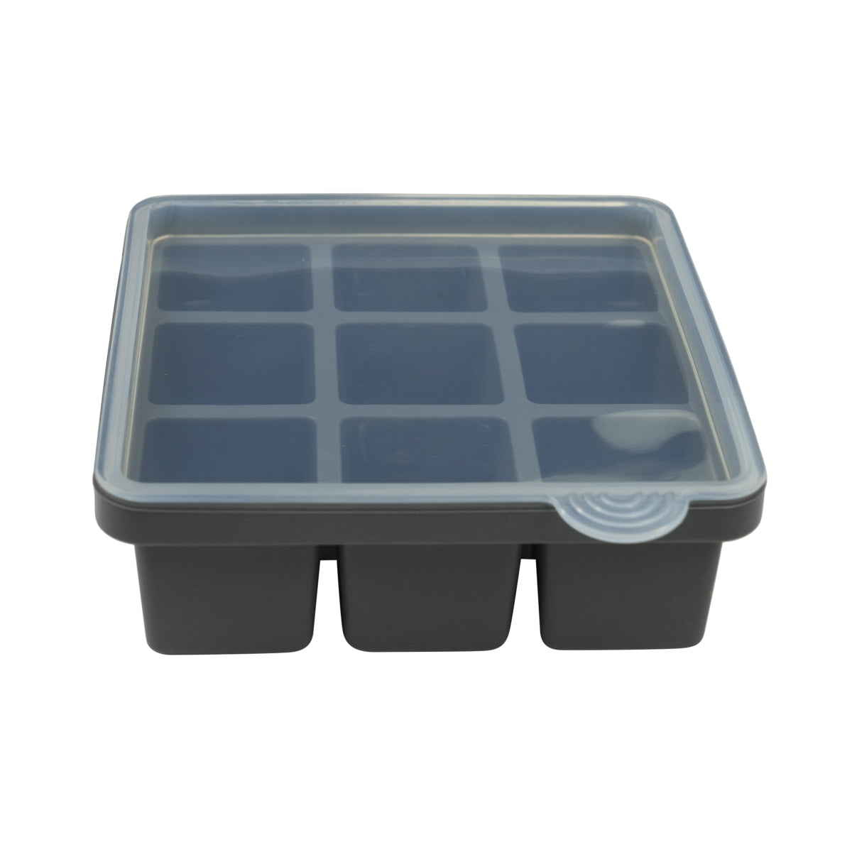APS Ice cube moulds, set of 2 XL cubes, silicone container with lid, ice cube mould – View 3