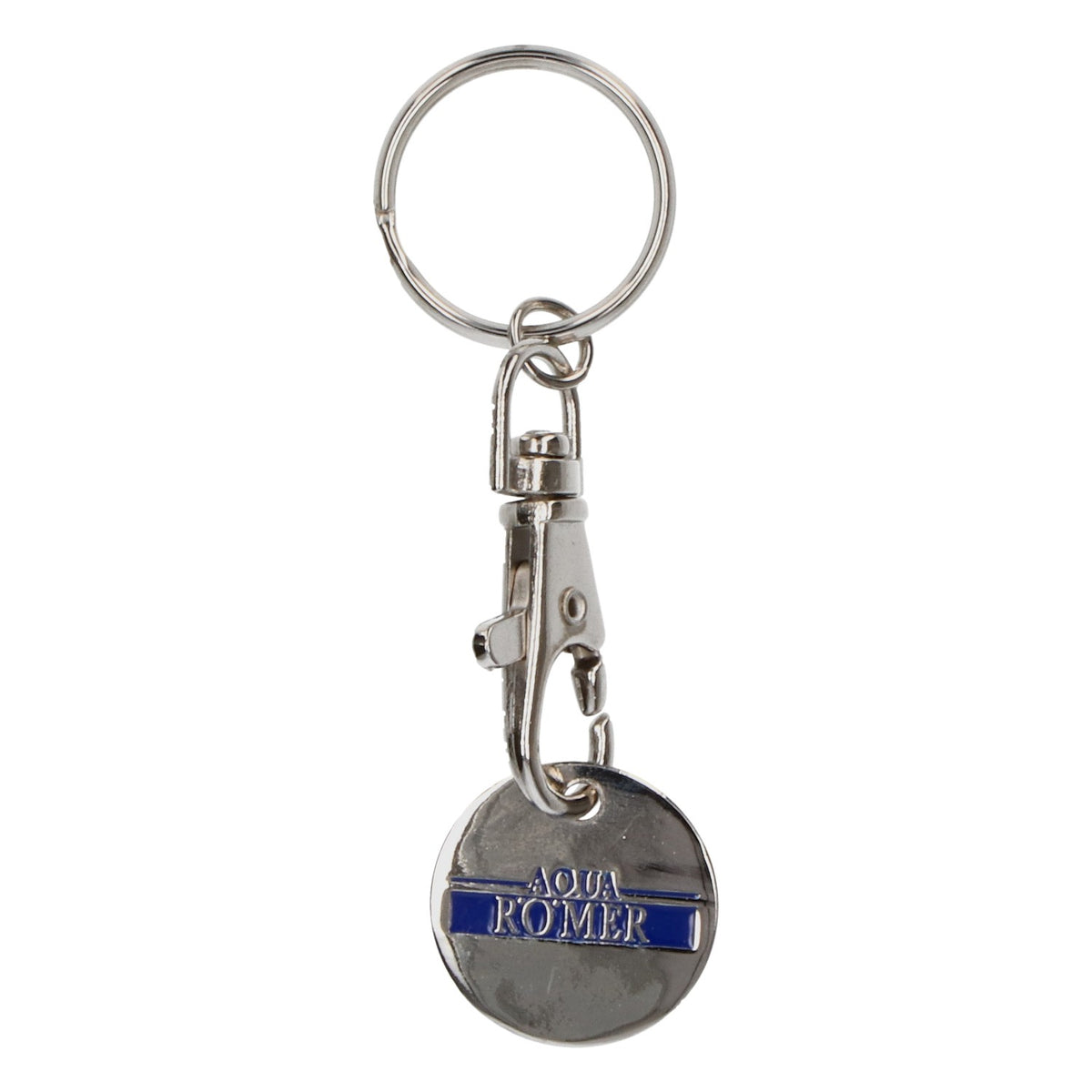 Aqua Roman Water Keychain Pendant Purio Metal New Silver – View 3