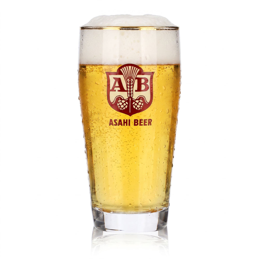 Asahi Beer Glass, 0.25 L, Gold-Rimmed, Japan