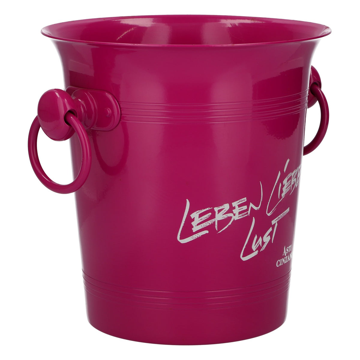 Asti Cinzano Sparkling Wine Ice Bucket Bottle Cooler Metal Purple Life, Love, Lust – View 2