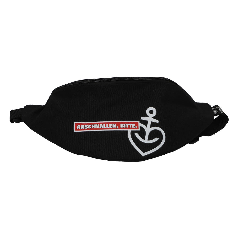 Astra Beer Waist Bag Anchor Black Anchor Heart PLEASE FASTEN YOUR SEATBELT Cult