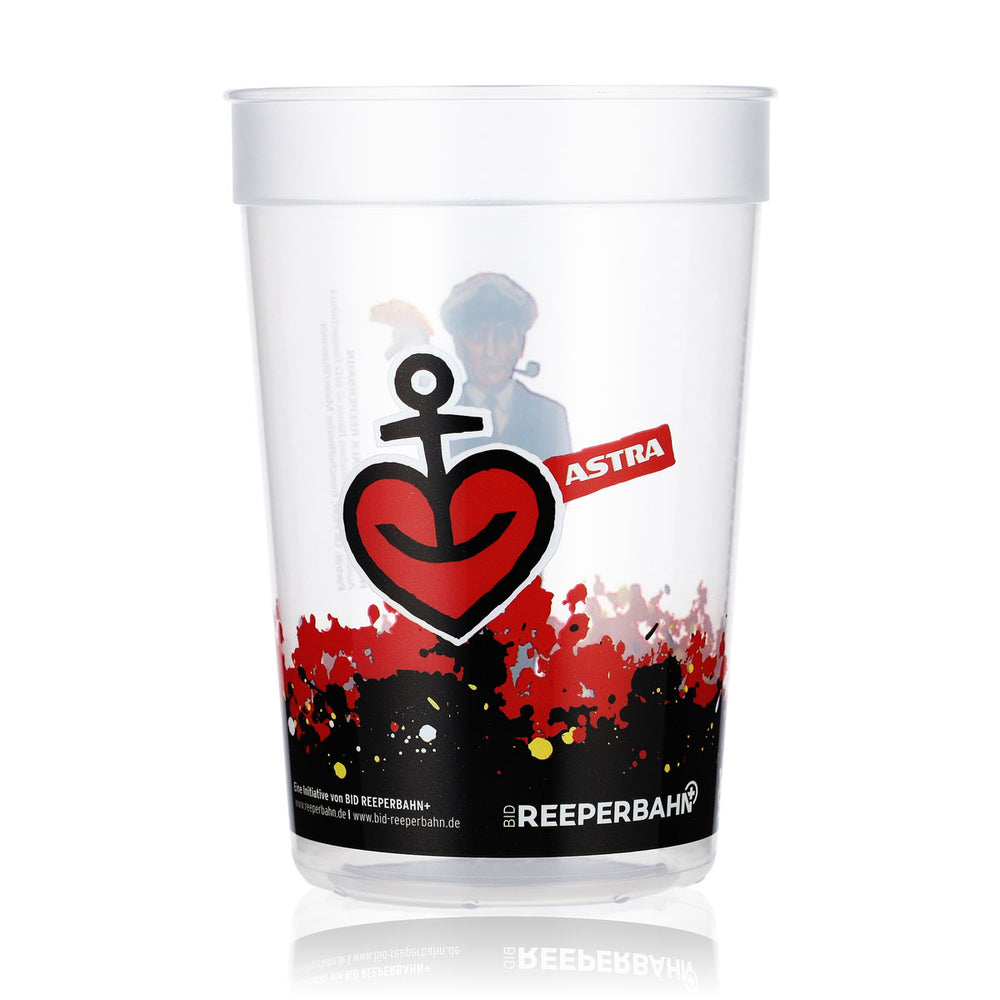 Astra Beer Glass Mug Reusable Hard Plastic 0.4l Reeperbahn Hans Albers