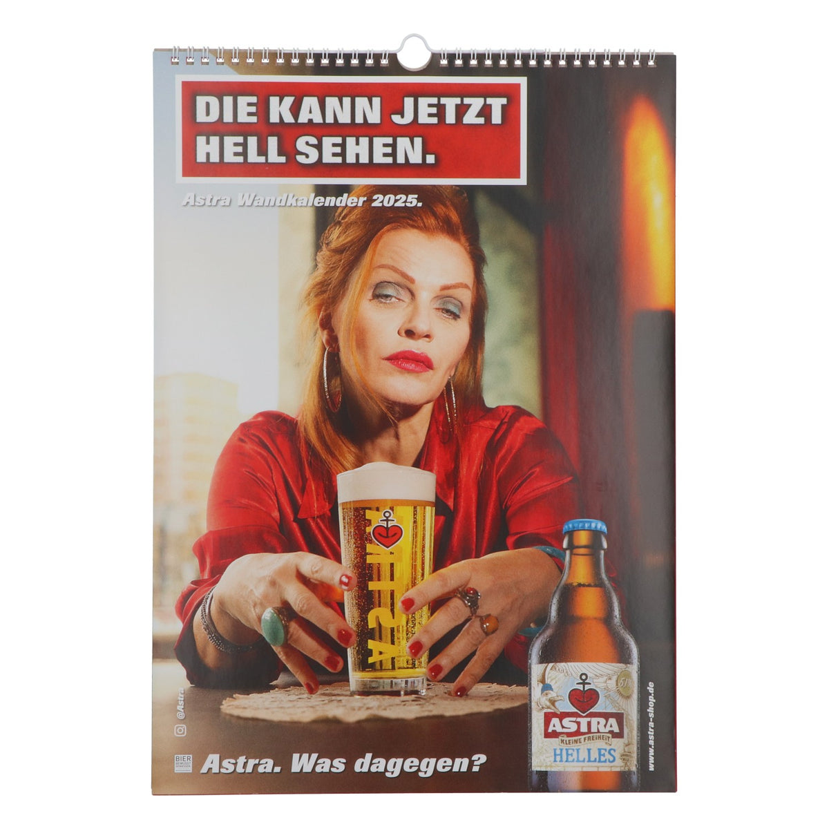 Astra Beer Calendar 30x42 cm "SHE CAN SEE CLEARLY NOW" 2025