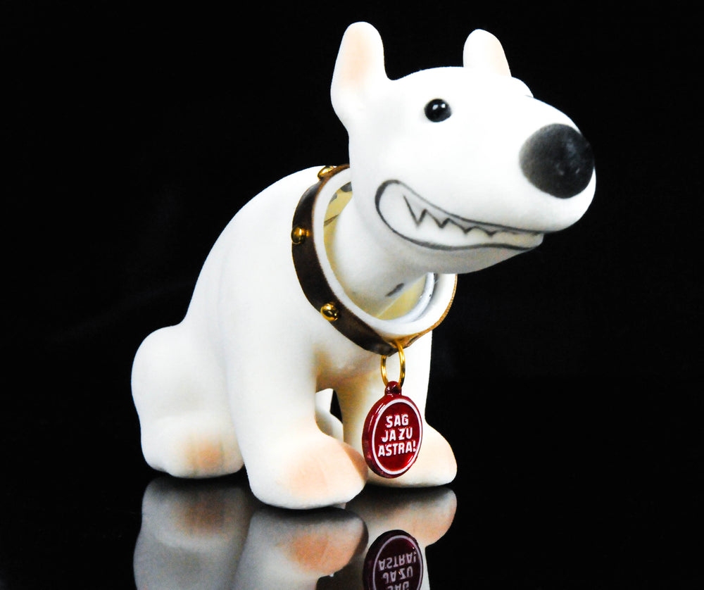 Astra Beer Bobblehead Terrier Small Reeperbahn Neighborhood Hamburg Gray