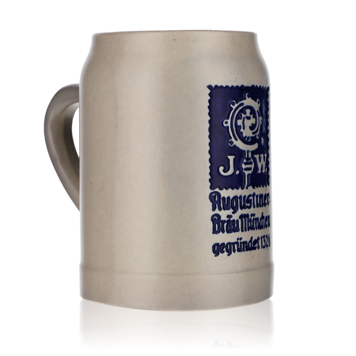 Augustiner beer glass Beer stein Collectible mug Beer mug 0.5l Clay jug – View 2