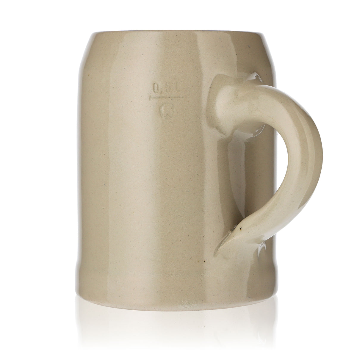 Augustiner beer glass Beer mug Collector's mug Tankard 0.5l Clay mug Beige – View 4