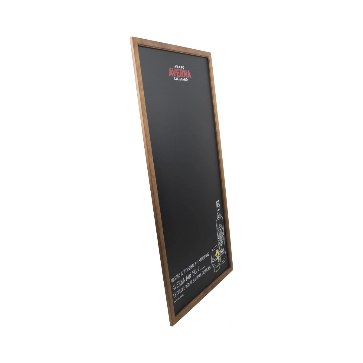 Averna Amaro chalkboard 120x60 wooden frame gastro menu board wall advertisement – View 3
