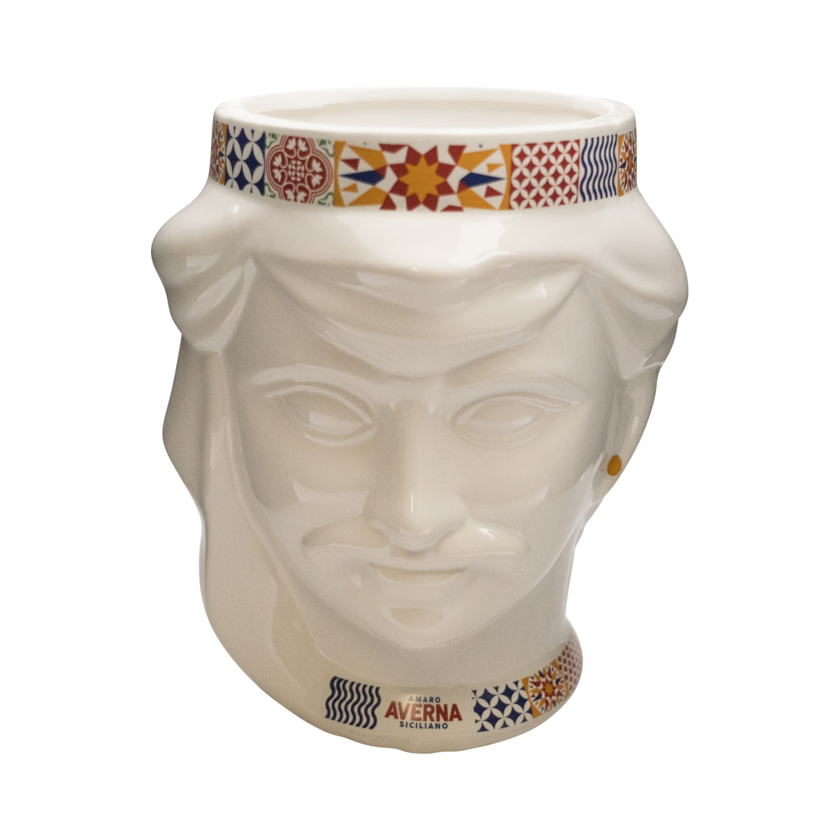 Averna Vase Ceramic Heads "Teste di Moro" Male Decorative Flower Pot Bust Living Room