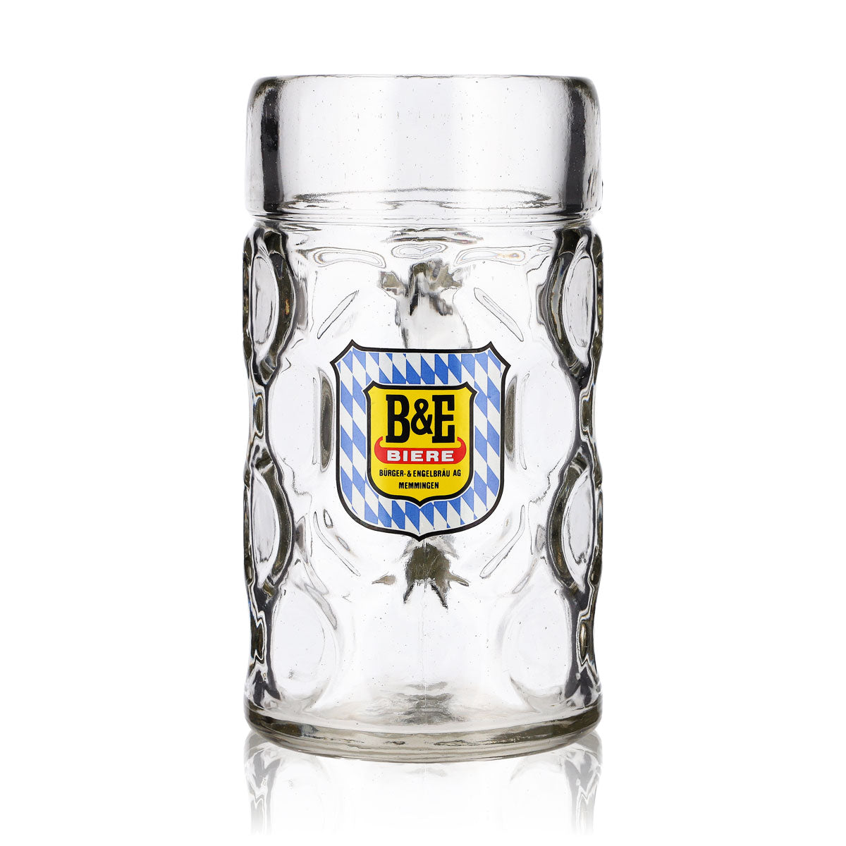 B&E Beers 1-Liter Beer Glass Jug