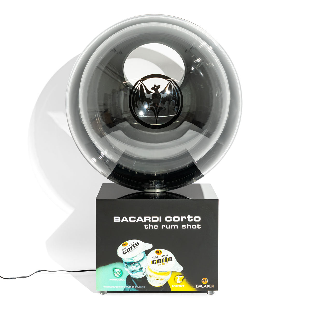 Bacardi Corto the Rum LED ice cube ball/drink ball with tap, used. – View 4