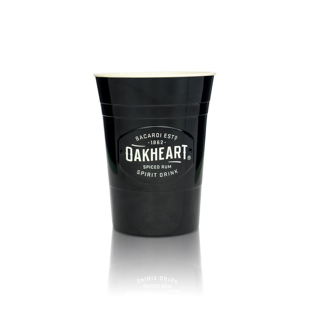 Bacardi plastic cup, glass, 0.44 l, Oakheart, hard plastic, reusable cup, glasses
