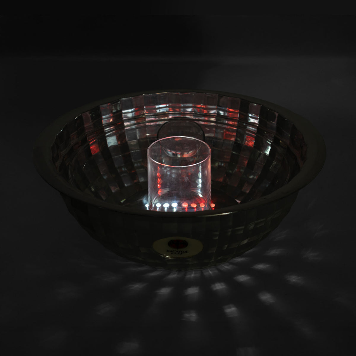 Bacardi Razz LED Cooler Bucket NEW Bar Deco OVP Container Ice Box Disco Ball – View 5
