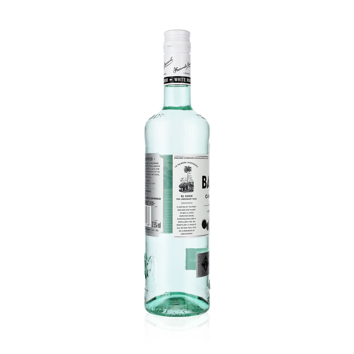 Bacardi Rum 0.7l 37.5% vol. "Carta Blanca" bottle – View 2
