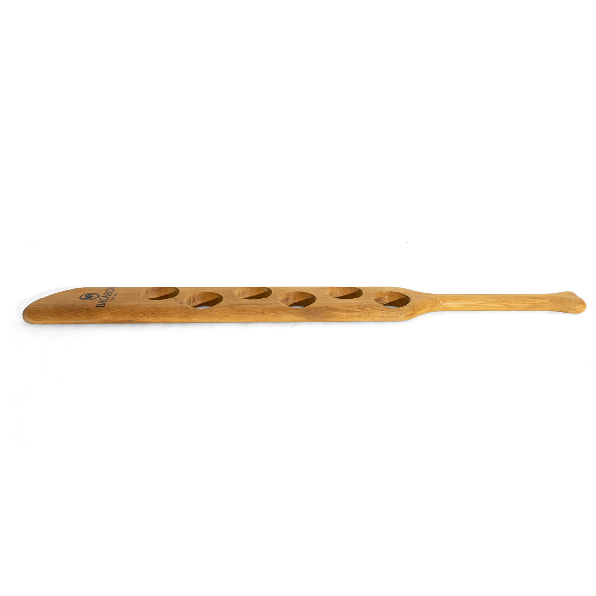 Bacardi Rum Real Wood Glass Holder Glass Tray for 6 Glasses Solid