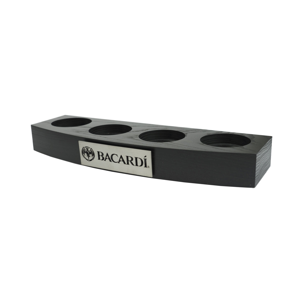 Bacardi Rum Glorifier Wooden Stand Black Bottle Display Stand Bar