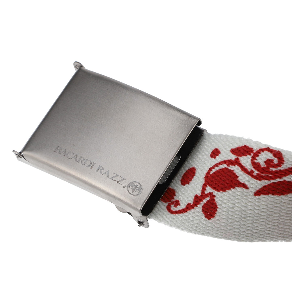 Bacardi Rum expRAZZyourself Belt, White with Red Raspberries, Fan Accessory – View 4