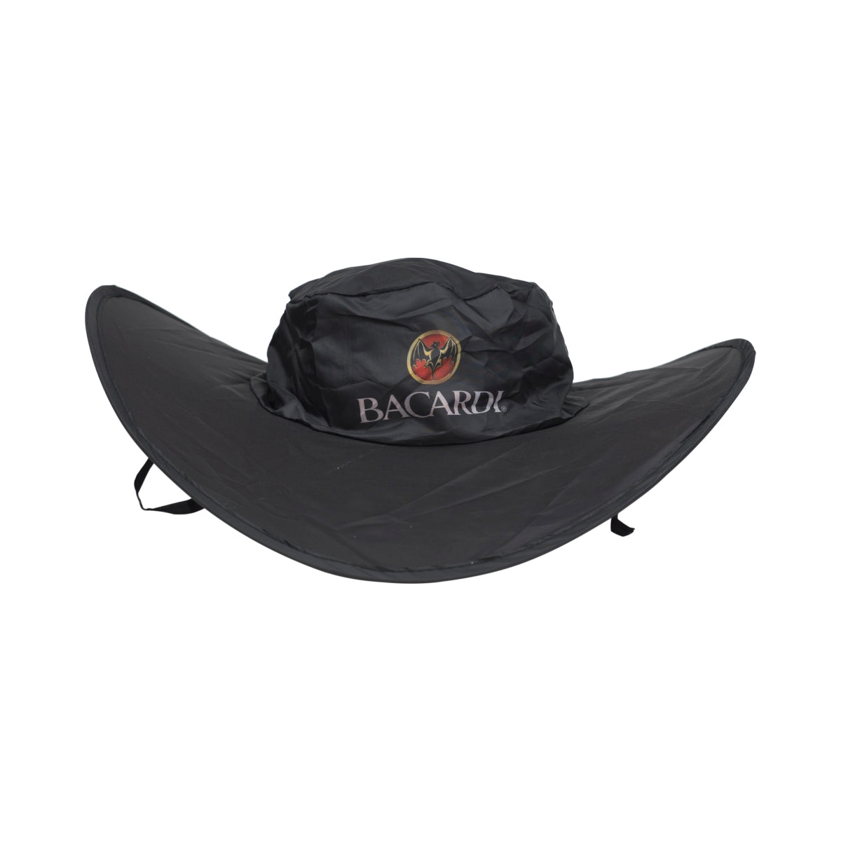 Bacardi Rum Hat, foldable, black, rain, jungle, angler, fisherman's hat, cap – View 2
