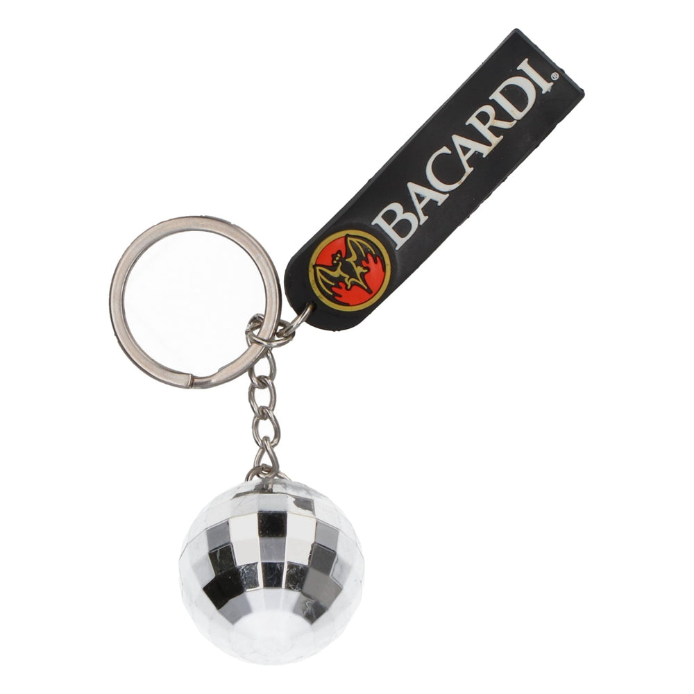 Bacardi Rum Keychain Disco Ball