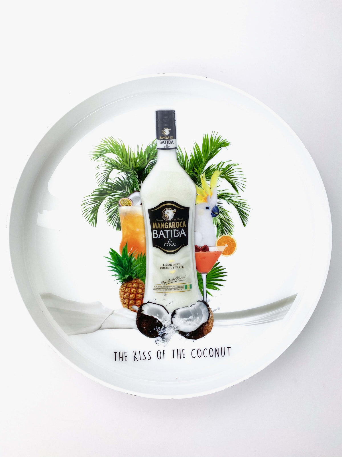 Batida de Coco Tray Serving Tray Catering Waiter Service Waiter Bar Drinks