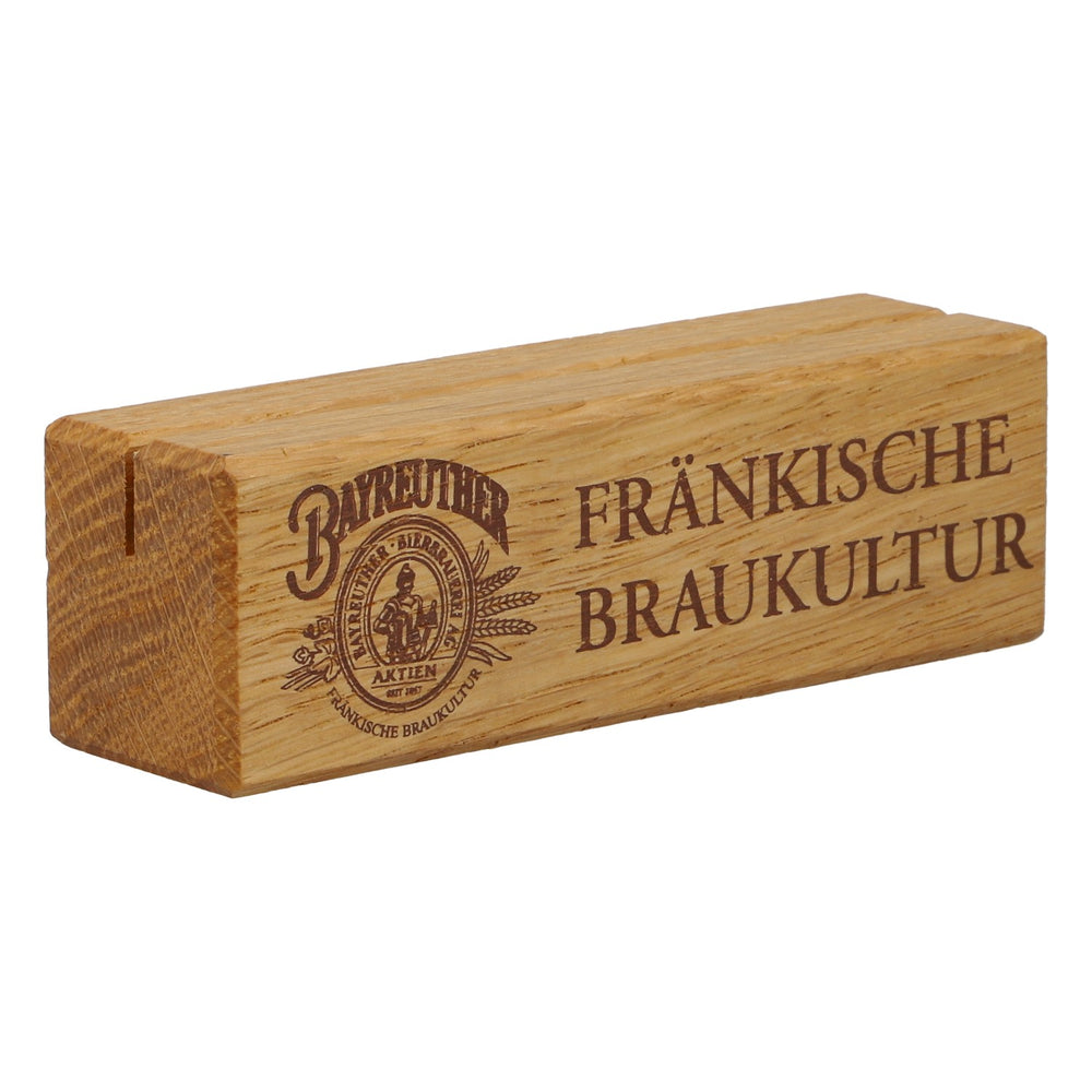 Bayreuther Brauhaus, Zwickel Real Wood Table Display "Franconian Brewing Culture" ne