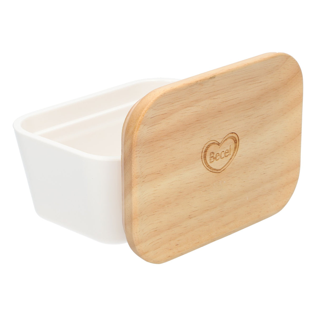 Becel butter dish margarine tin 250g real wood lid kitchen accessories storage – View 3