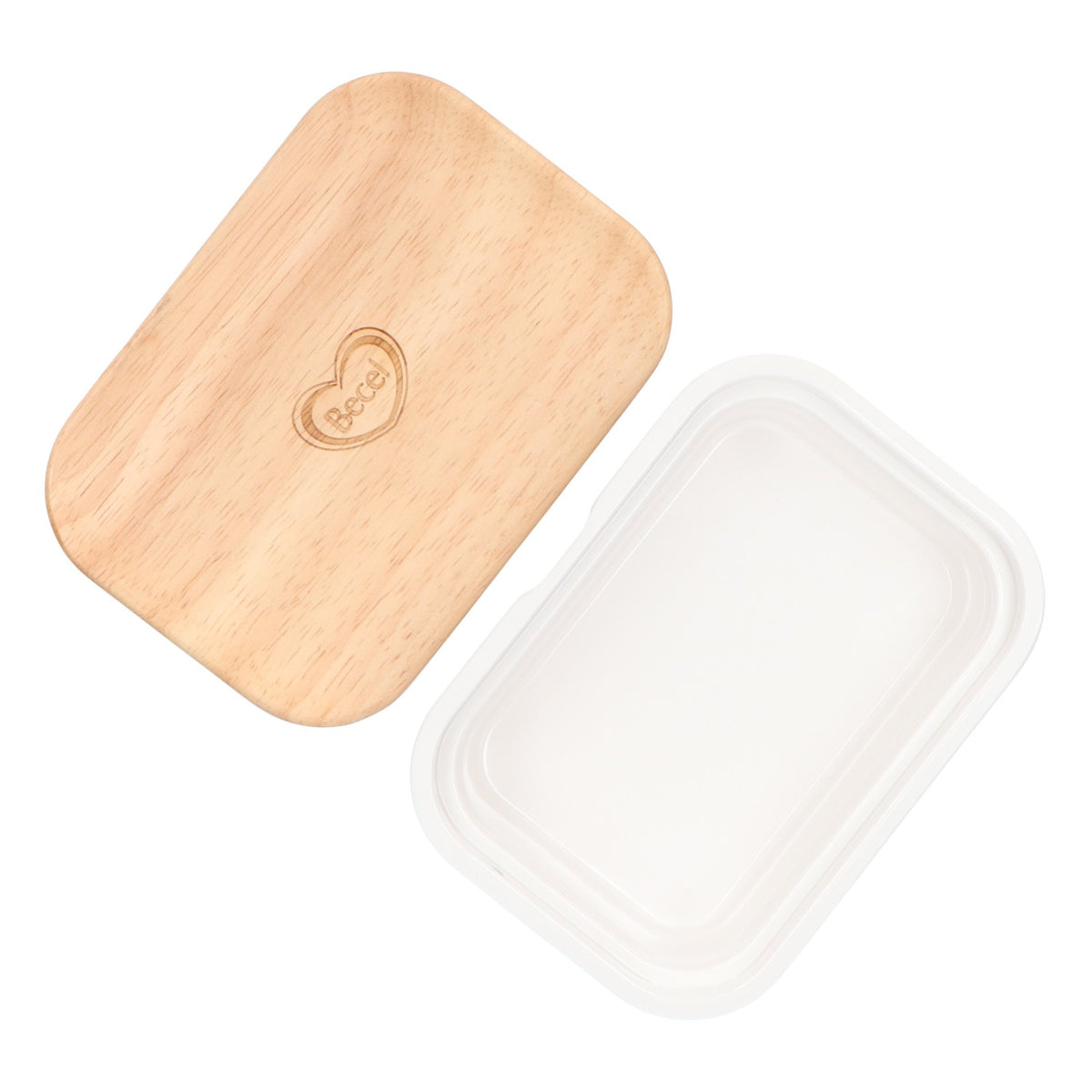 Becel butter dish margarine tin 250g real wood lid kitchen accessories storage – View 5
