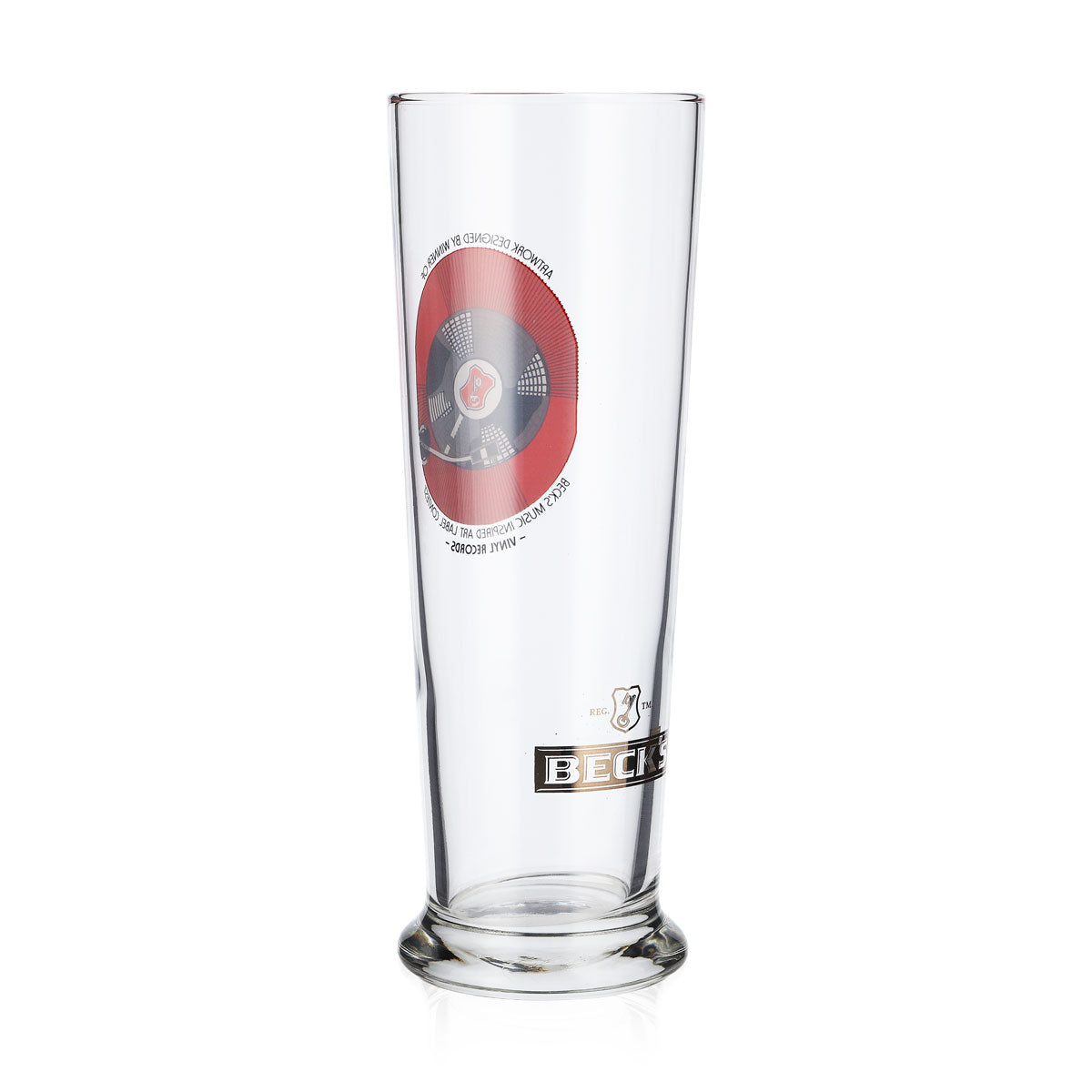 Becks Beer Glasses Music Glasses 0.3 Inspired Art Label Vinyl Record – View 4